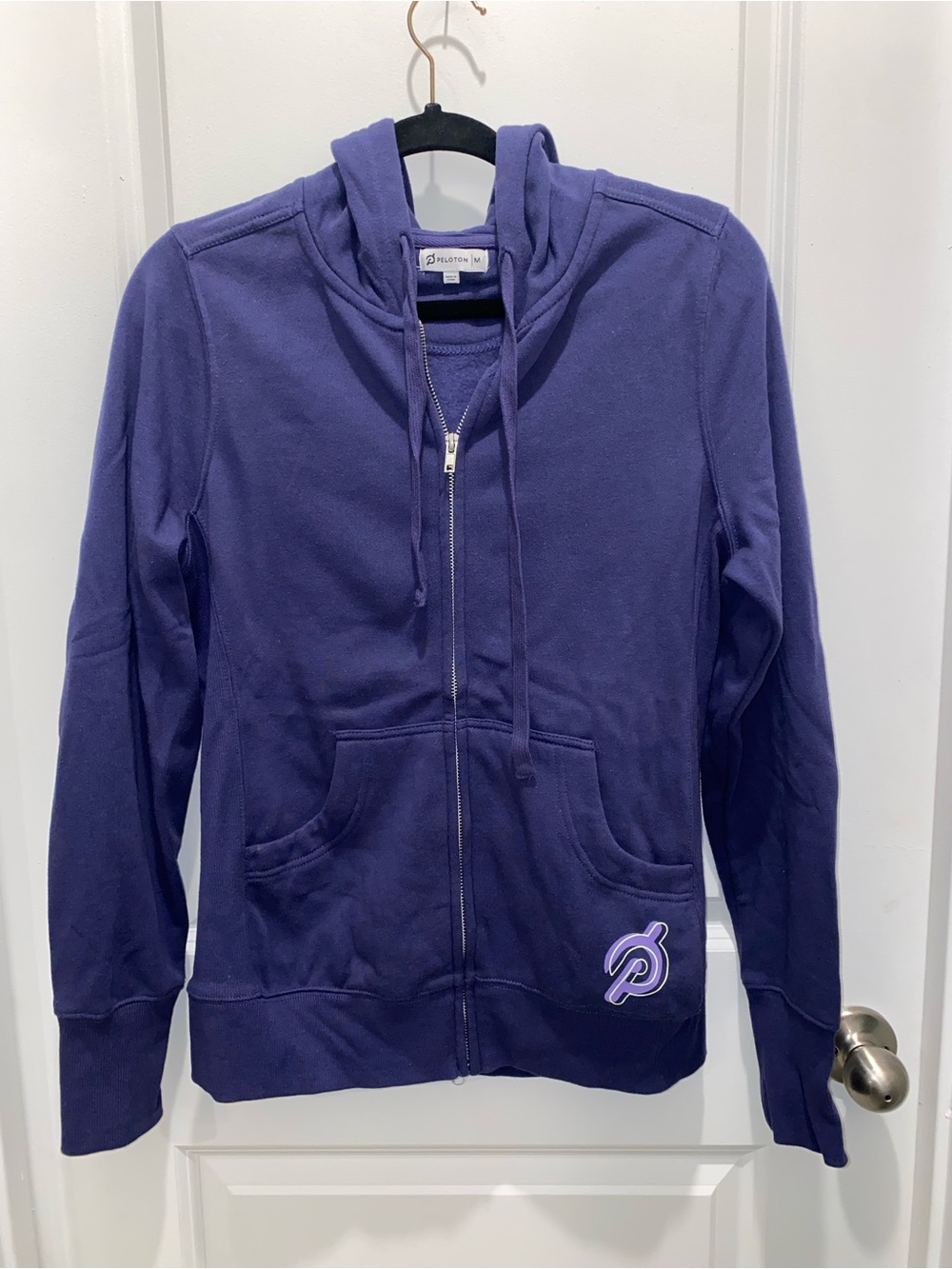 Peloton Purple Zip-Up Hoodie Jacket
